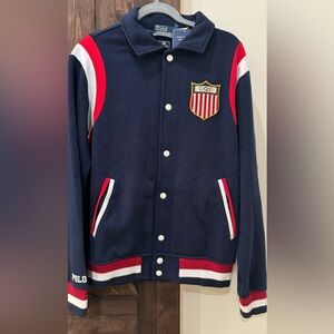 NWT Team USA Fleece Baseball Jacket